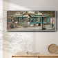 Rue due Jardin - Floater Framed Canvas Print