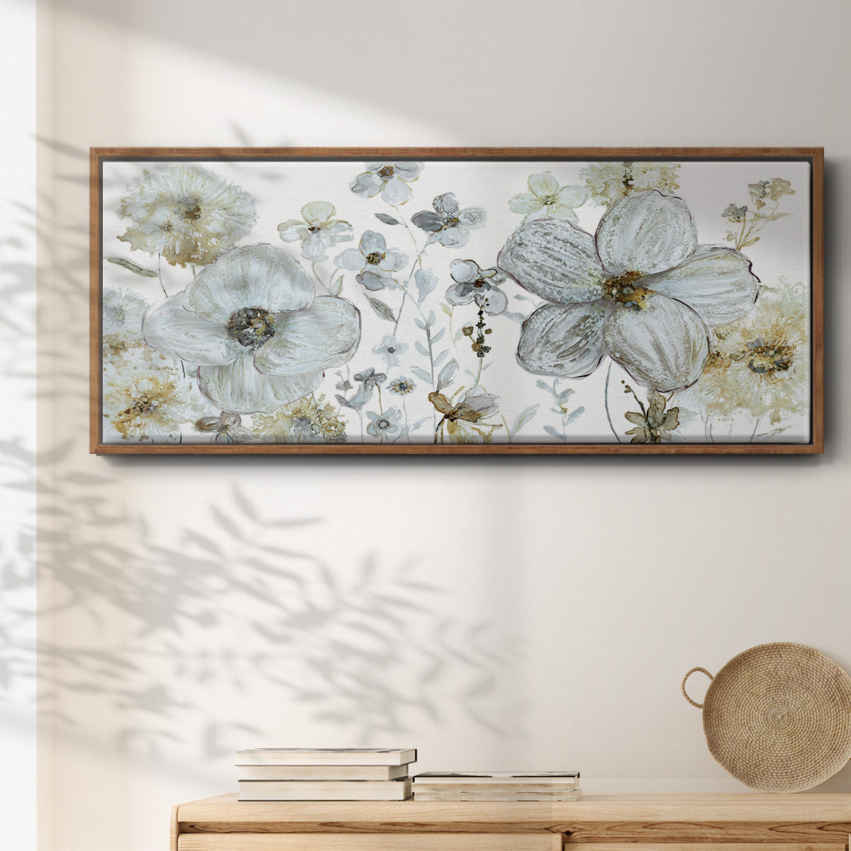 Garden Glitter III - Floater Framed Canvas Print