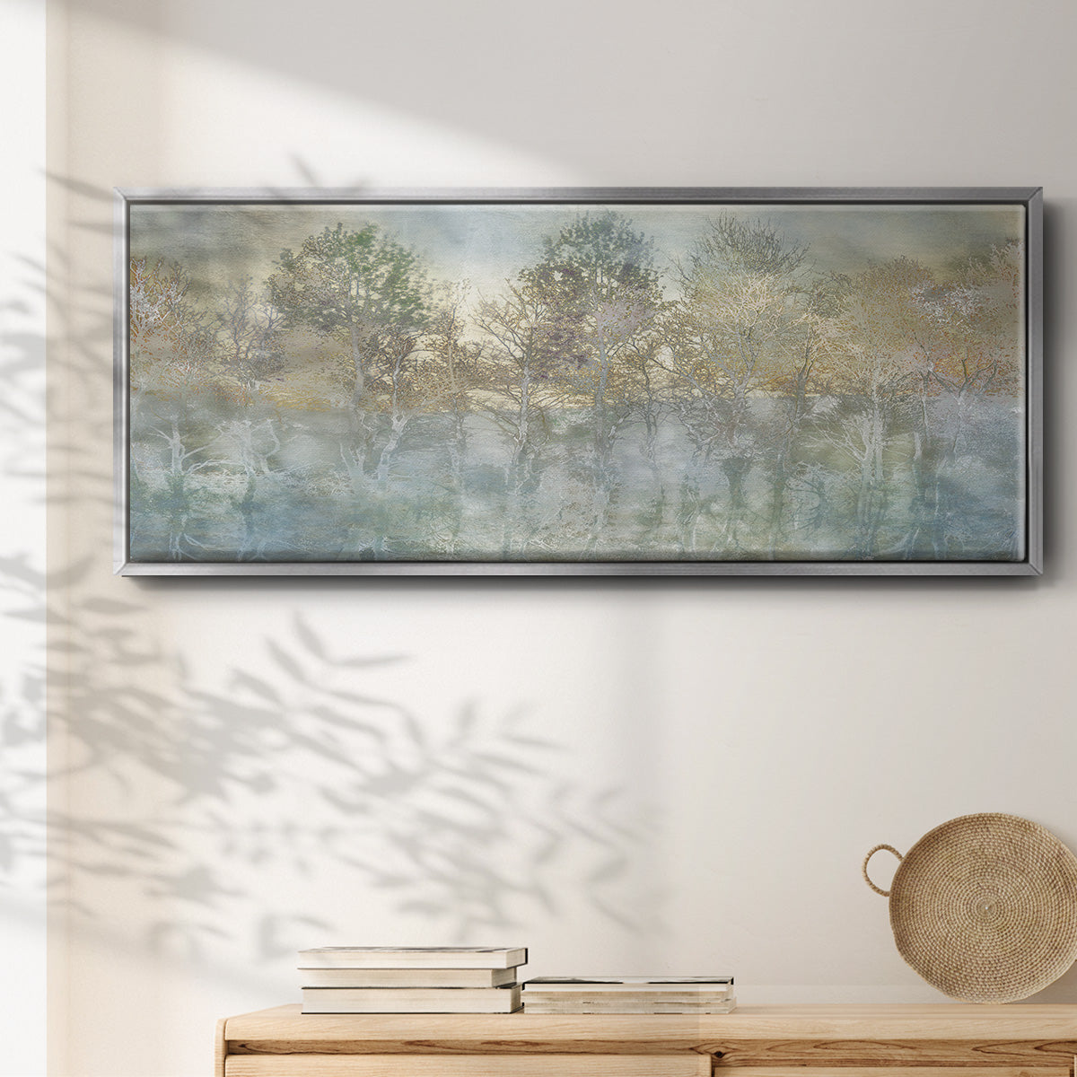 River Reflection - Floater Framed Canvas Print