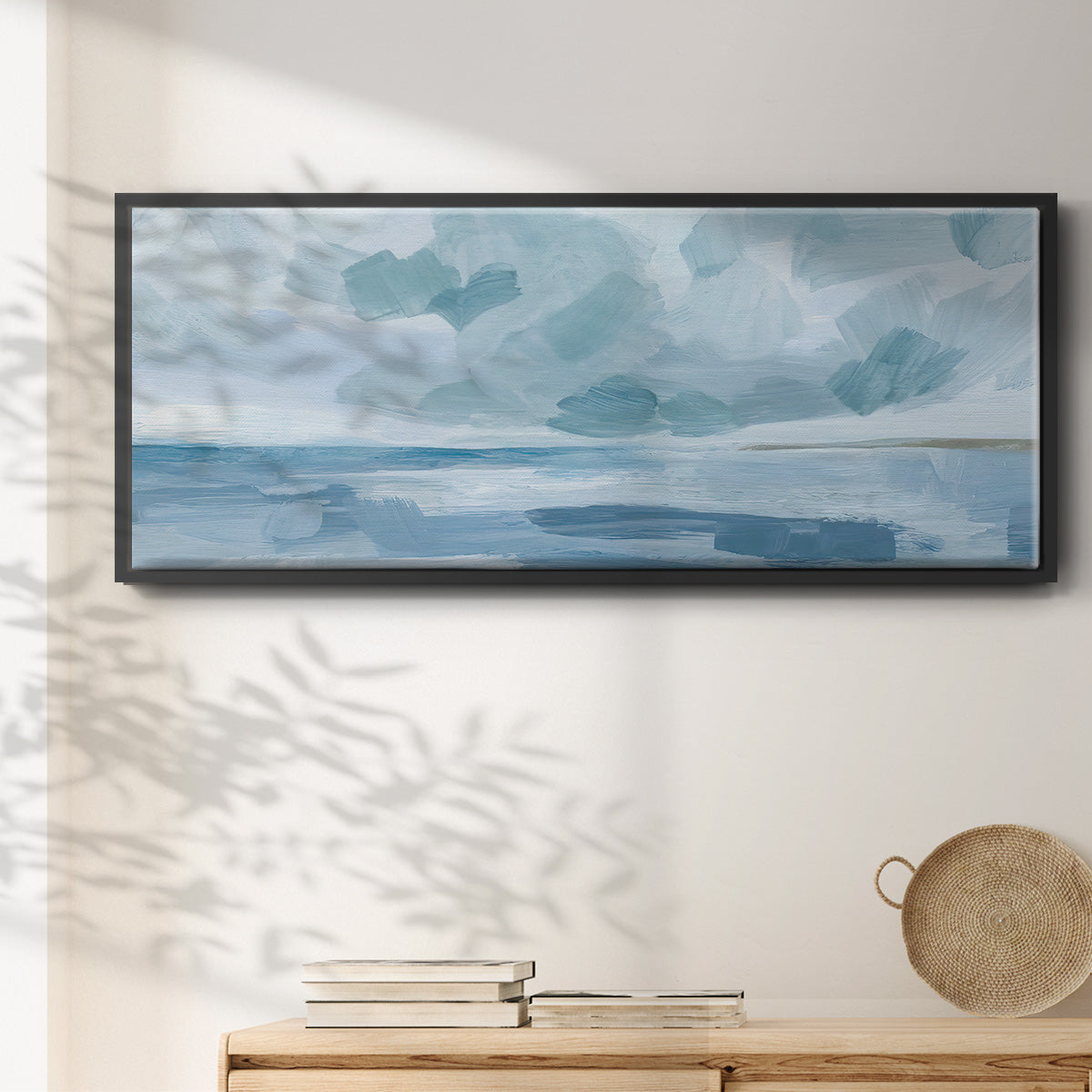 Calm Seascape II - Floater Framed Canvas Print