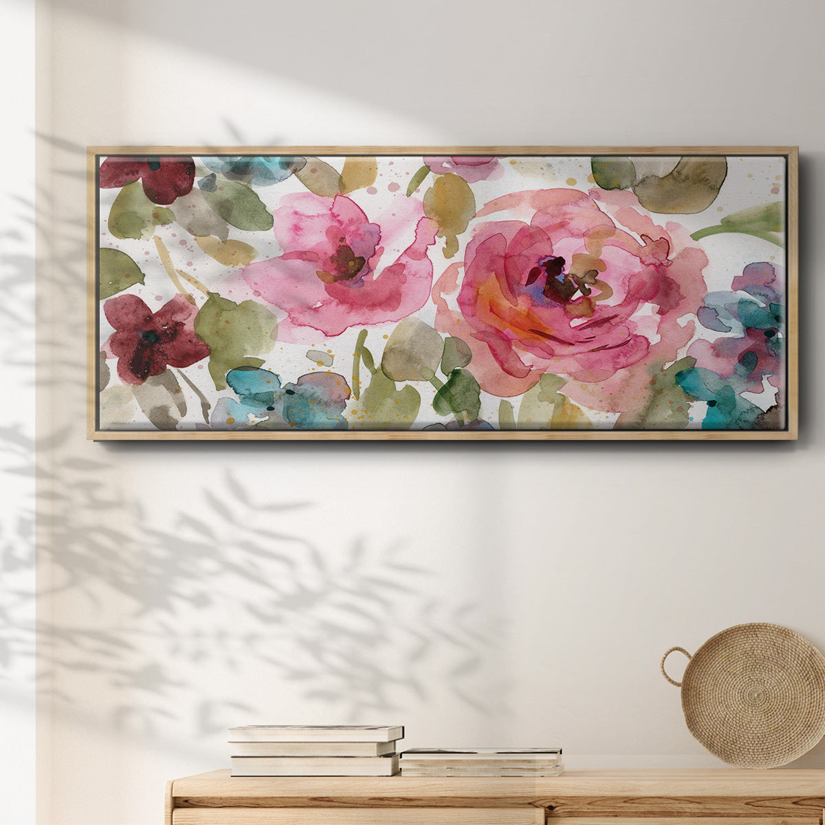 Garden Palette I - Floater Framed Canvas Print