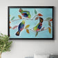 Bitty Birds I - Modern Framed Canvas Print