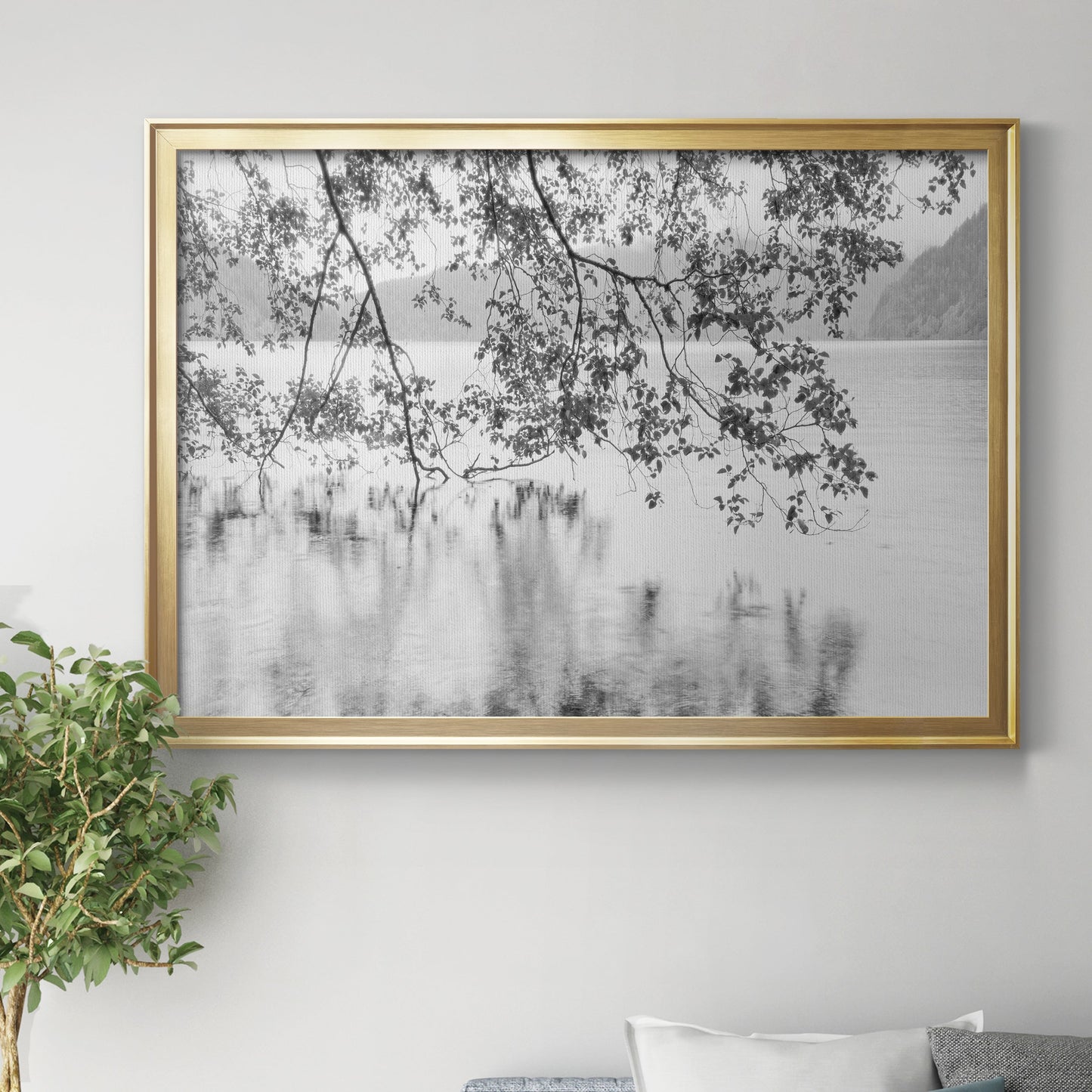 Lake Crescent Premium Classic Framed Canvas - Ready to Hang