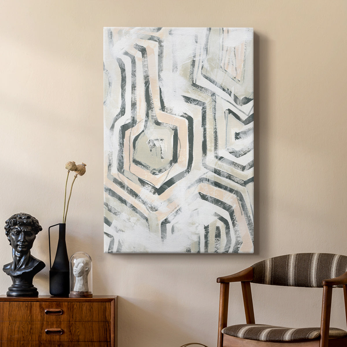 Sand Glyphs I - Canvas Art Print