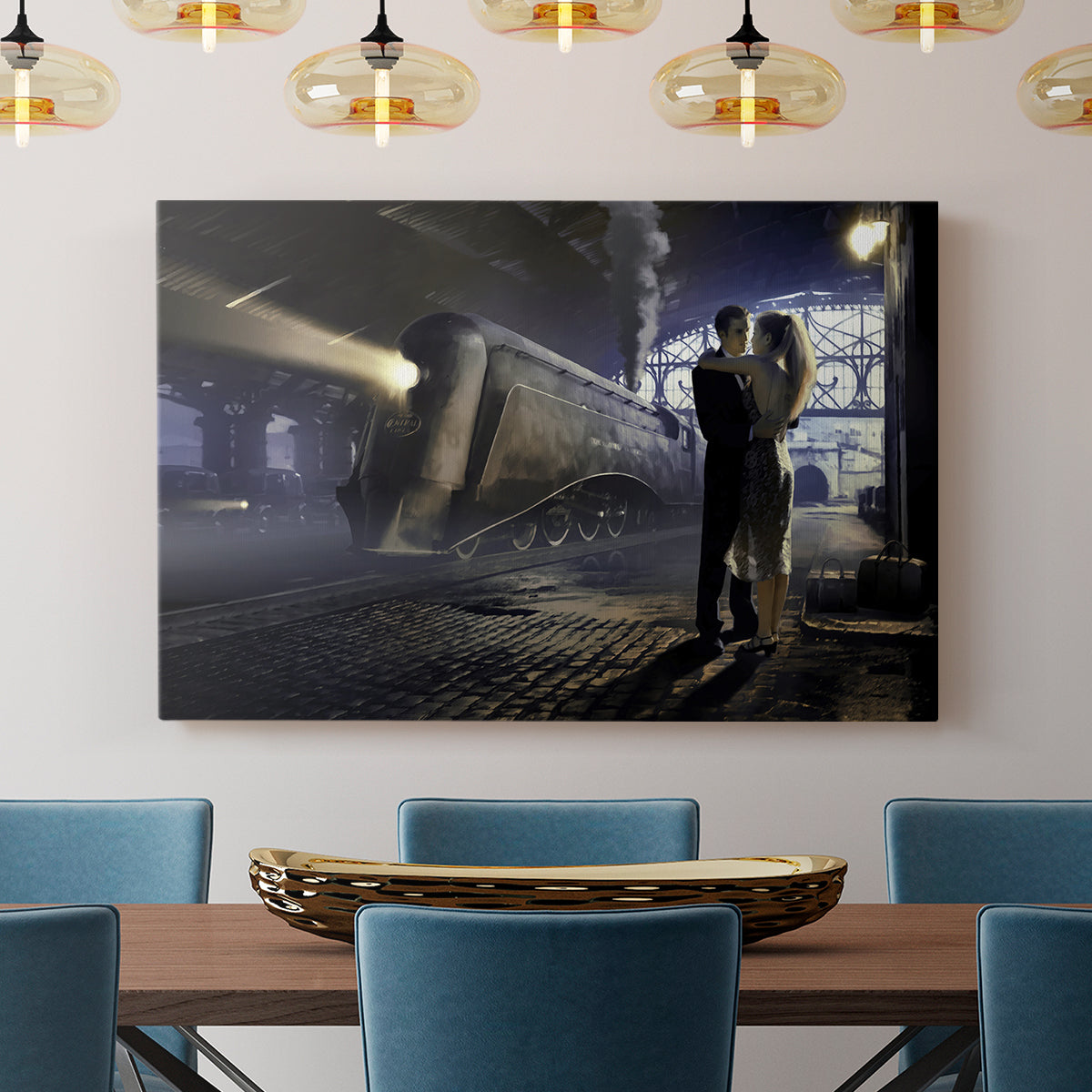 Train Depot - Canvas Art Print