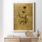 Gold Sketch Botanical I - Premium Canvas Framed in Barnwood - Ready to Hang