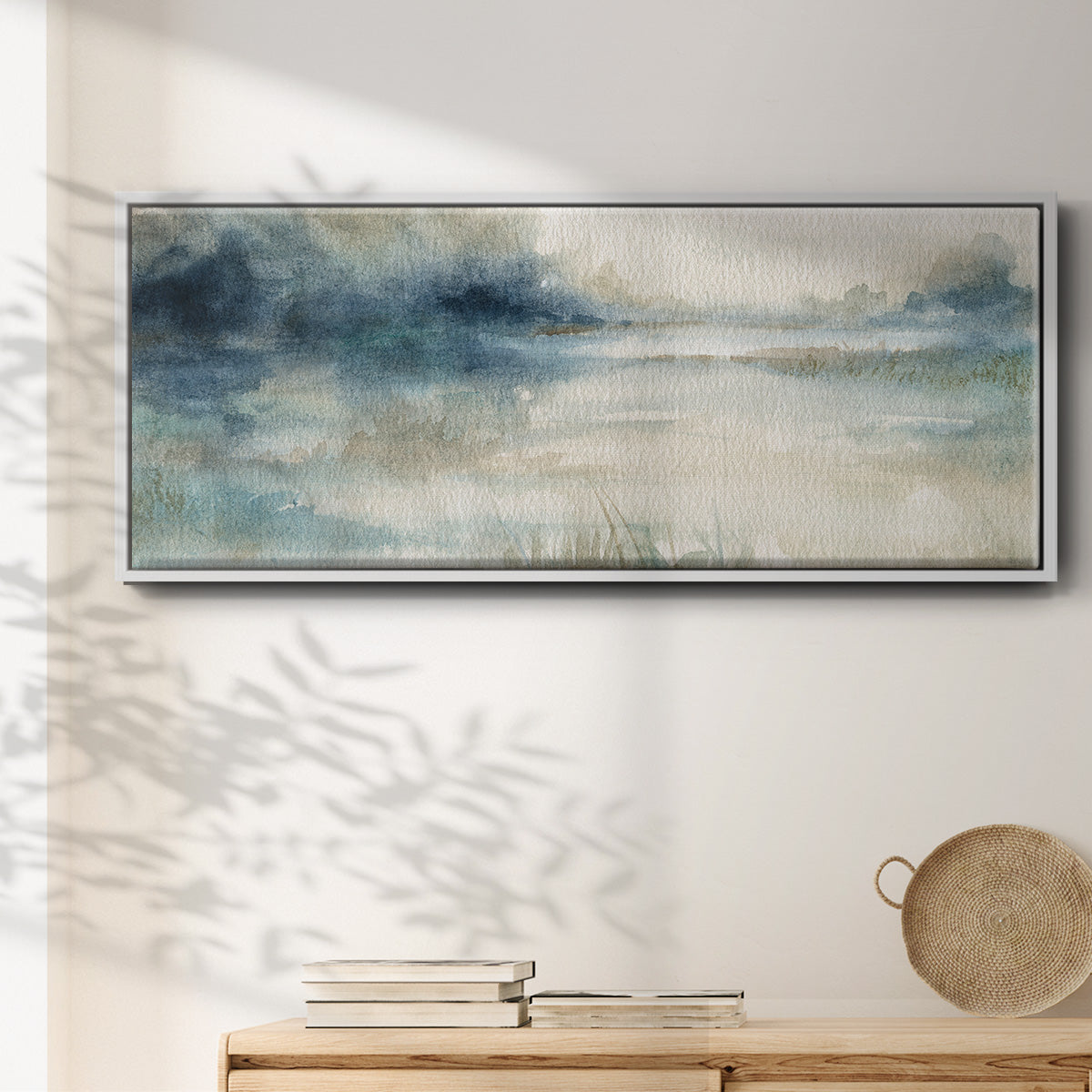Still Evening Waters II - Floater Framed Canvas Print