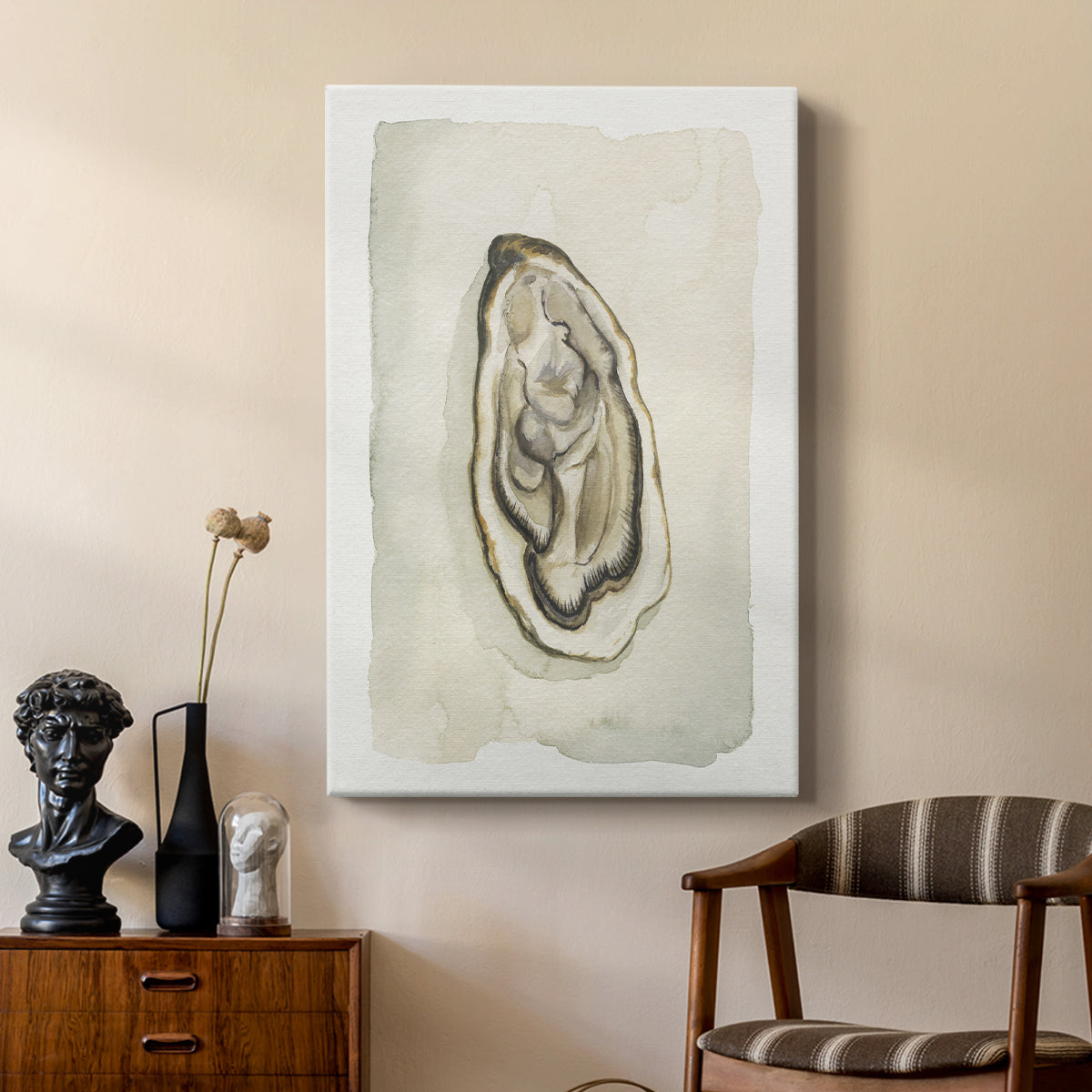 Soft Half Shell II - Canvas Art Print