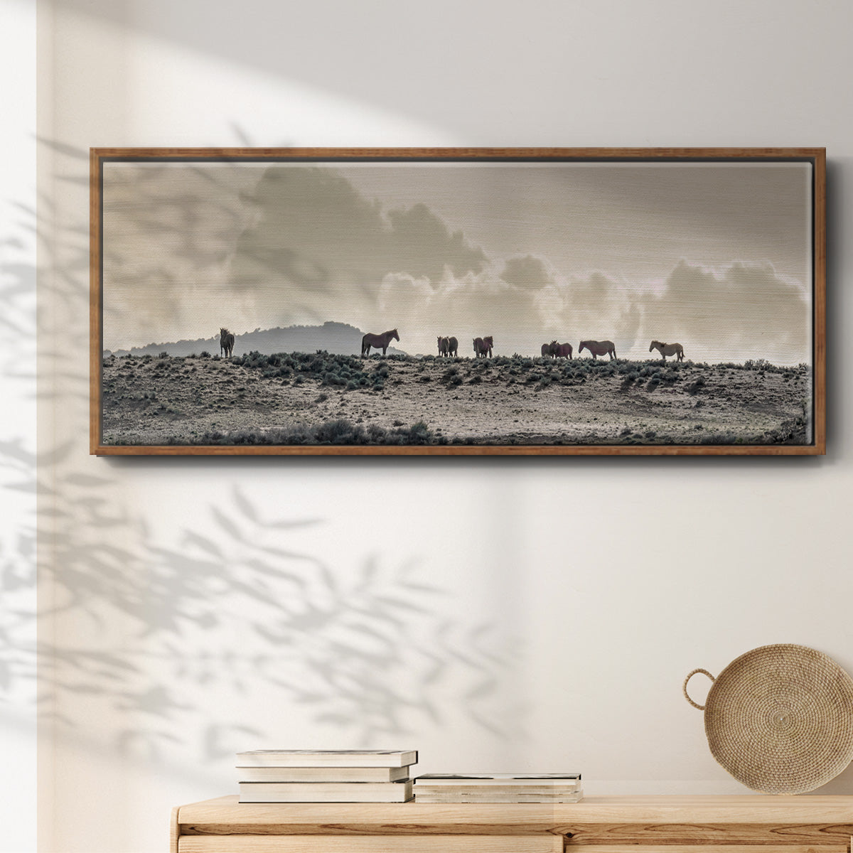Wild Horse Ridge - Floater Framed Canvas Print