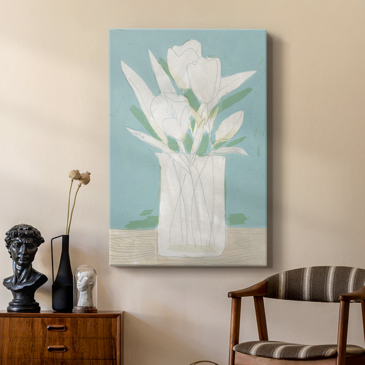 Muted Spring Arrangement II - Canvas Art Print