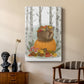 Fox Curled on Pumpkin - Canvas Art Print