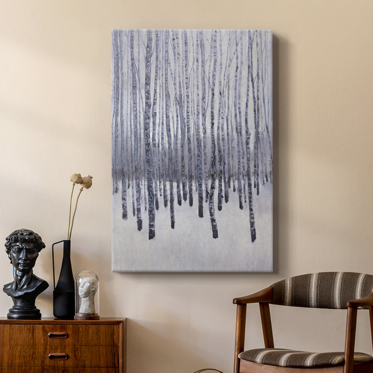 Bare Trees in Winter II - Canvas Art Print