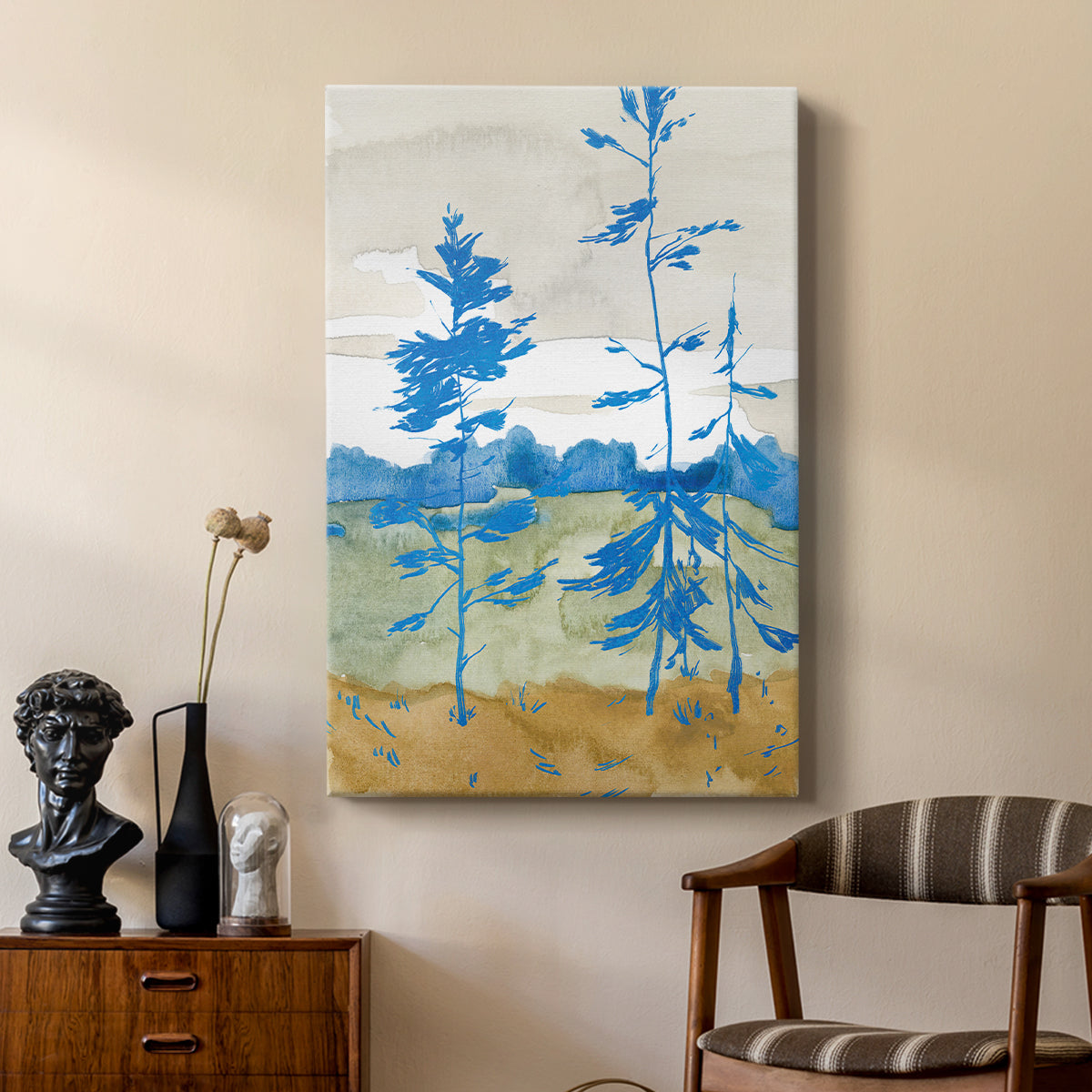 Cerulean Spruce II - Canvas Art Print