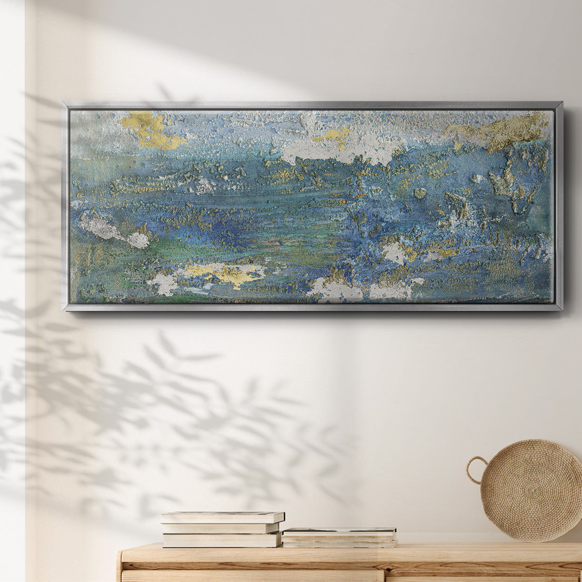 Sparkling Sea I - Floater Framed Canvas Print