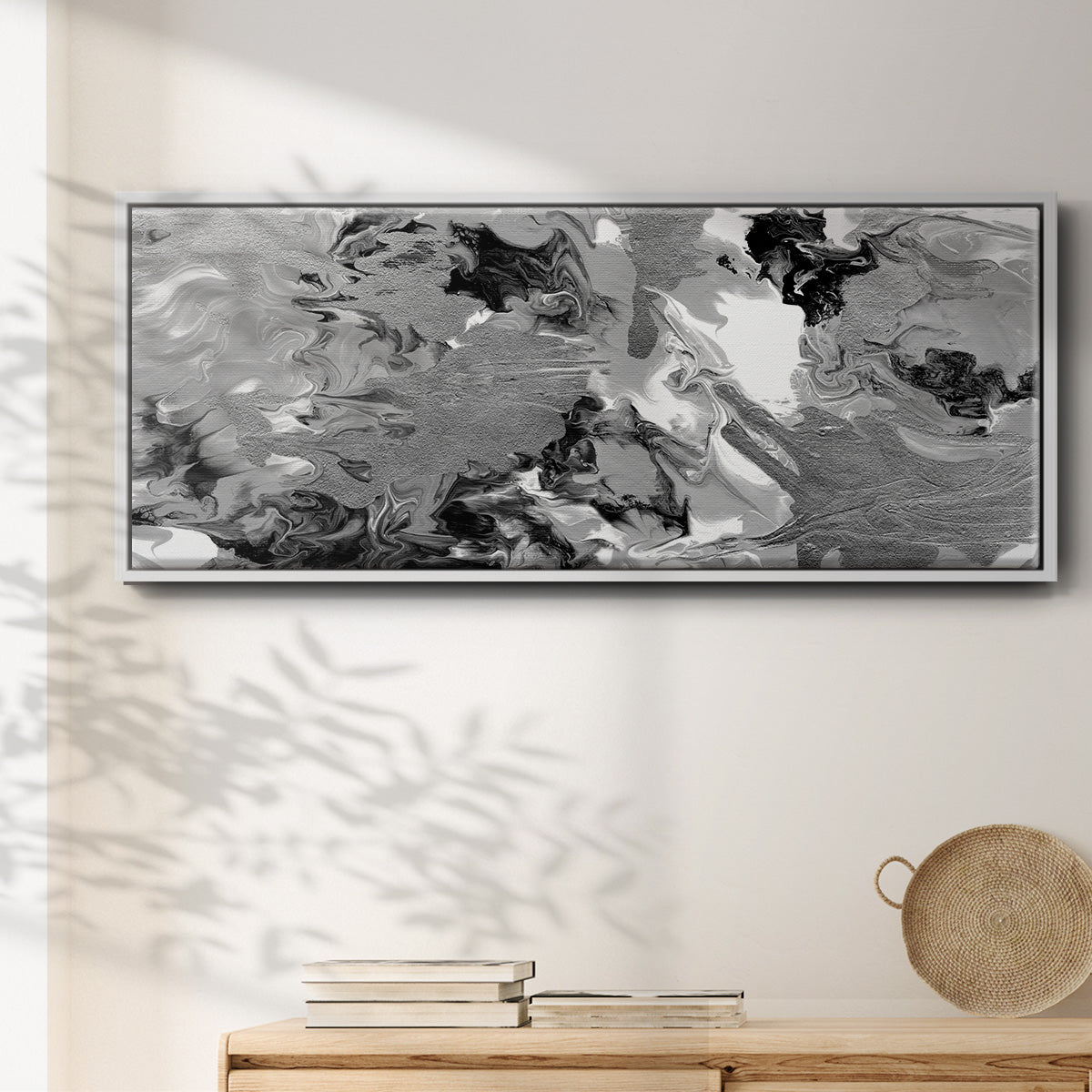 Rich Marble - Floater Framed Canvas Print