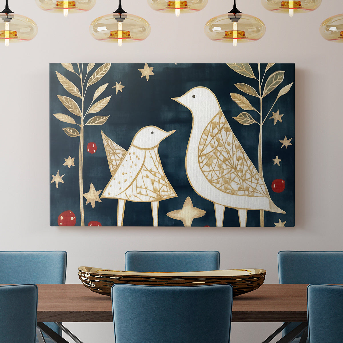 Christmas Birds LXXXIV - Canvas Art Print