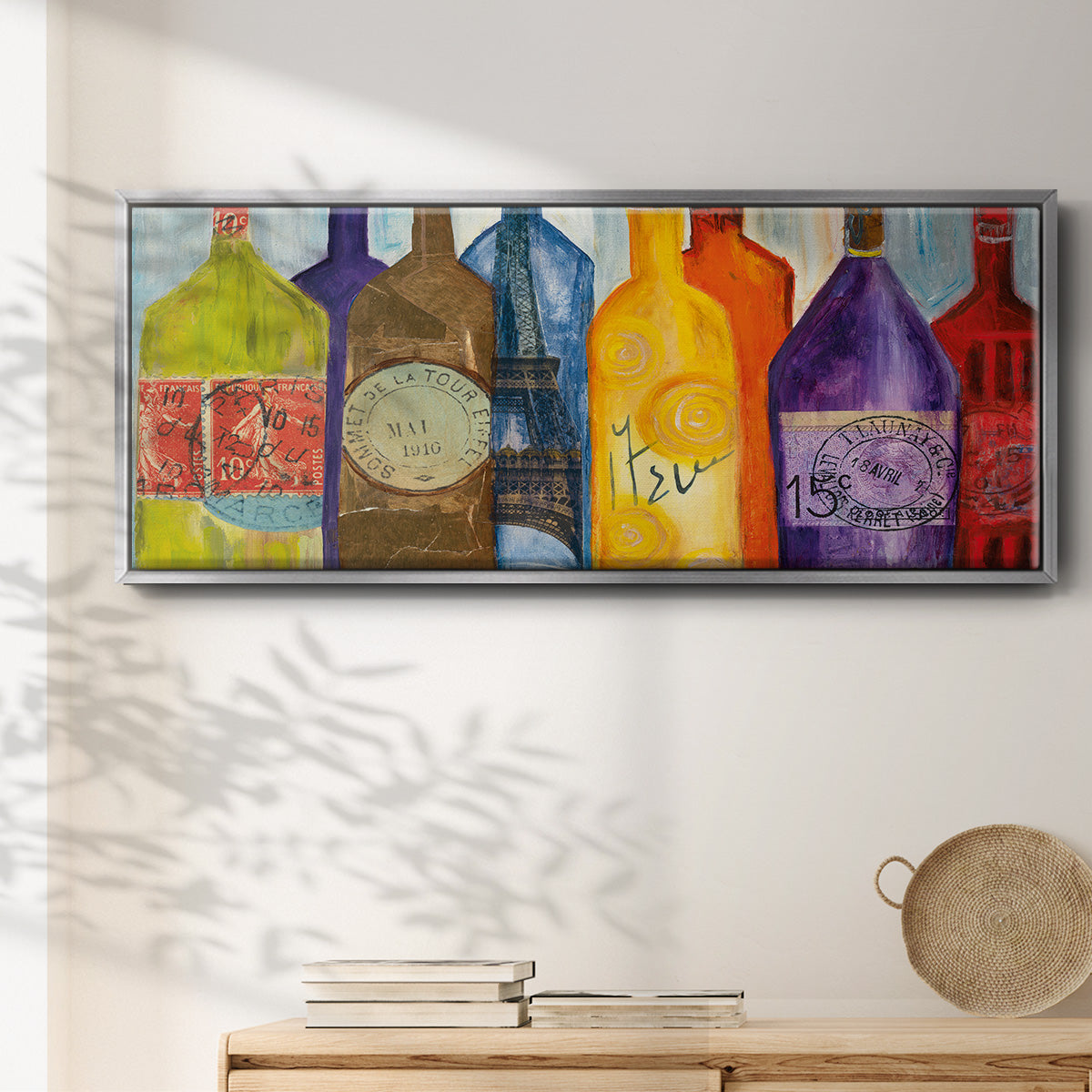 Vive La Bourgogne - Floater Framed Canvas Print