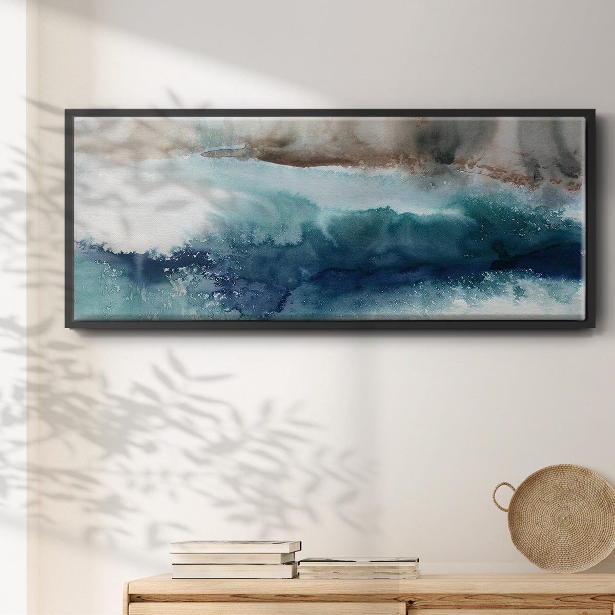 Shifting Seashore - Floater Framed Canvas Print
