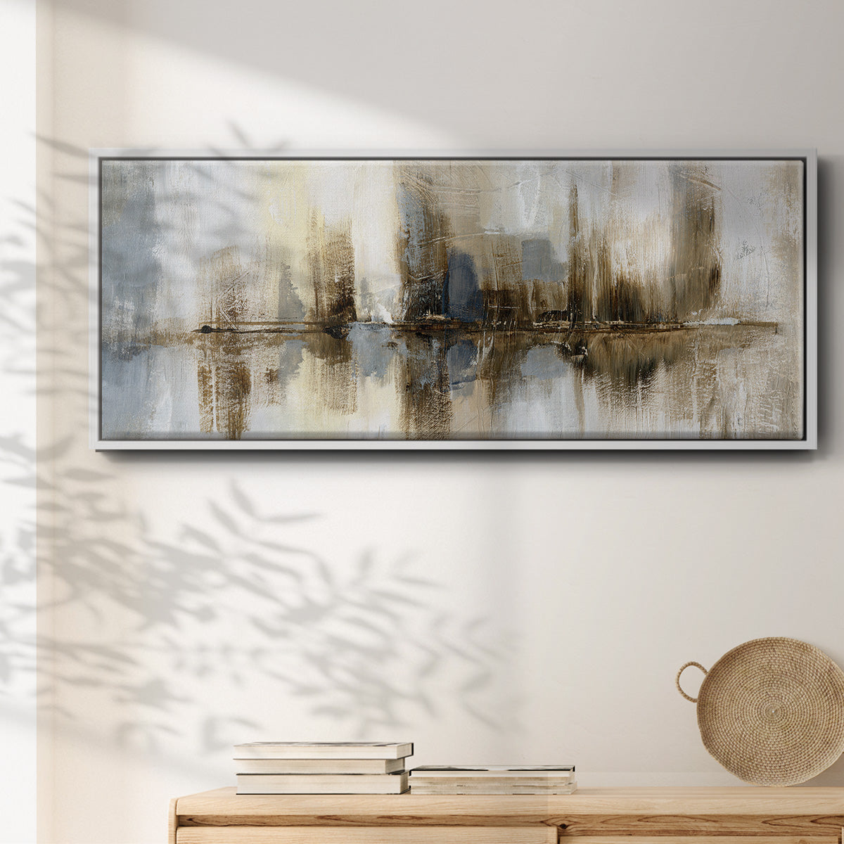 Harbor Lights - Floater Framed Canvas Print