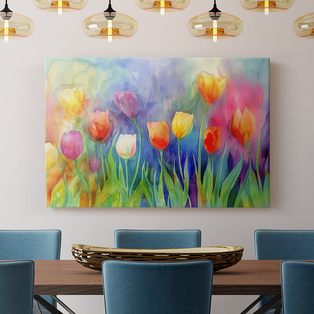 Floral Watercolor II - Canvas Art Print