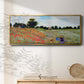 Wild Poppies Near Argenteuil, 1873 - Floater Framed Canvas Print