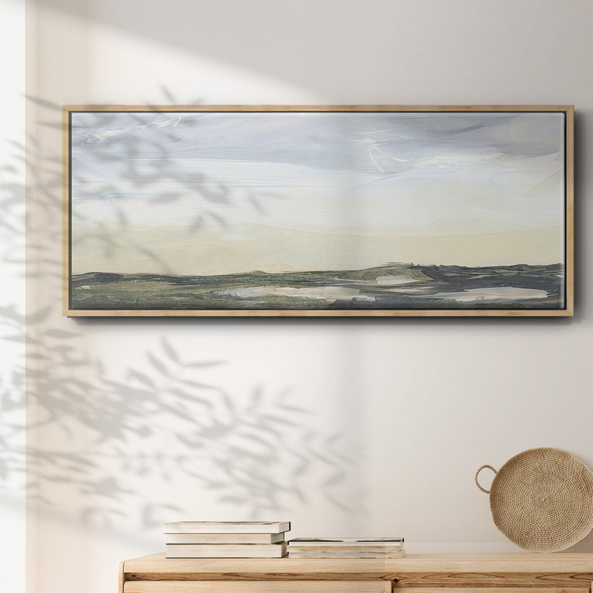 Green Ridge I - Floater Framed Canvas Print