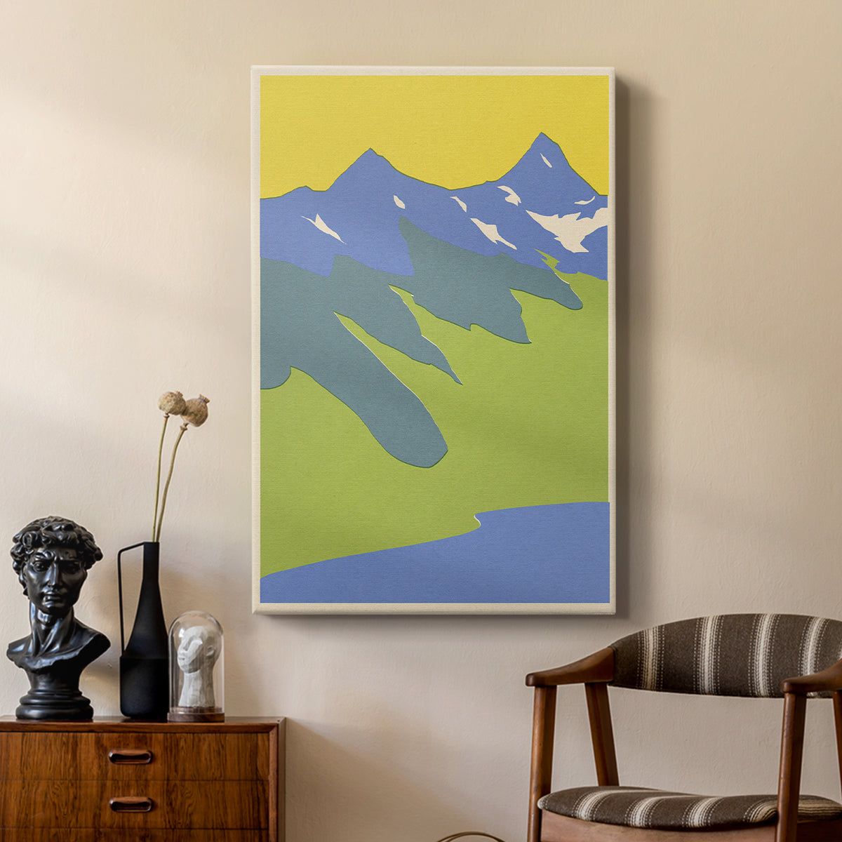Bright Glacial Lake II - Canvas Art Print
