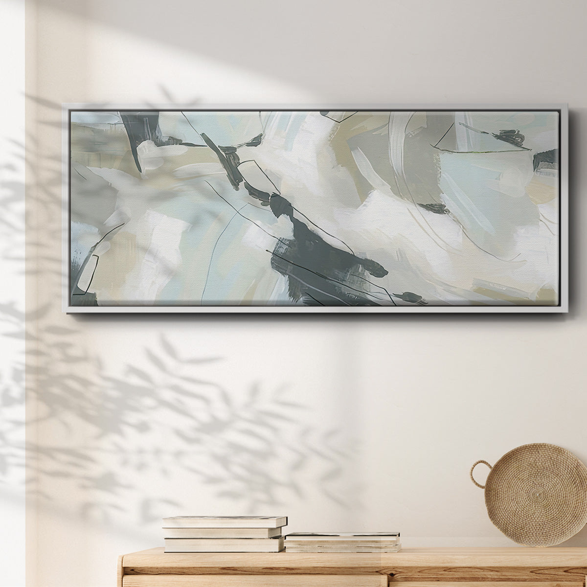 Shadow Cycle V - Floater Framed Canvas Print