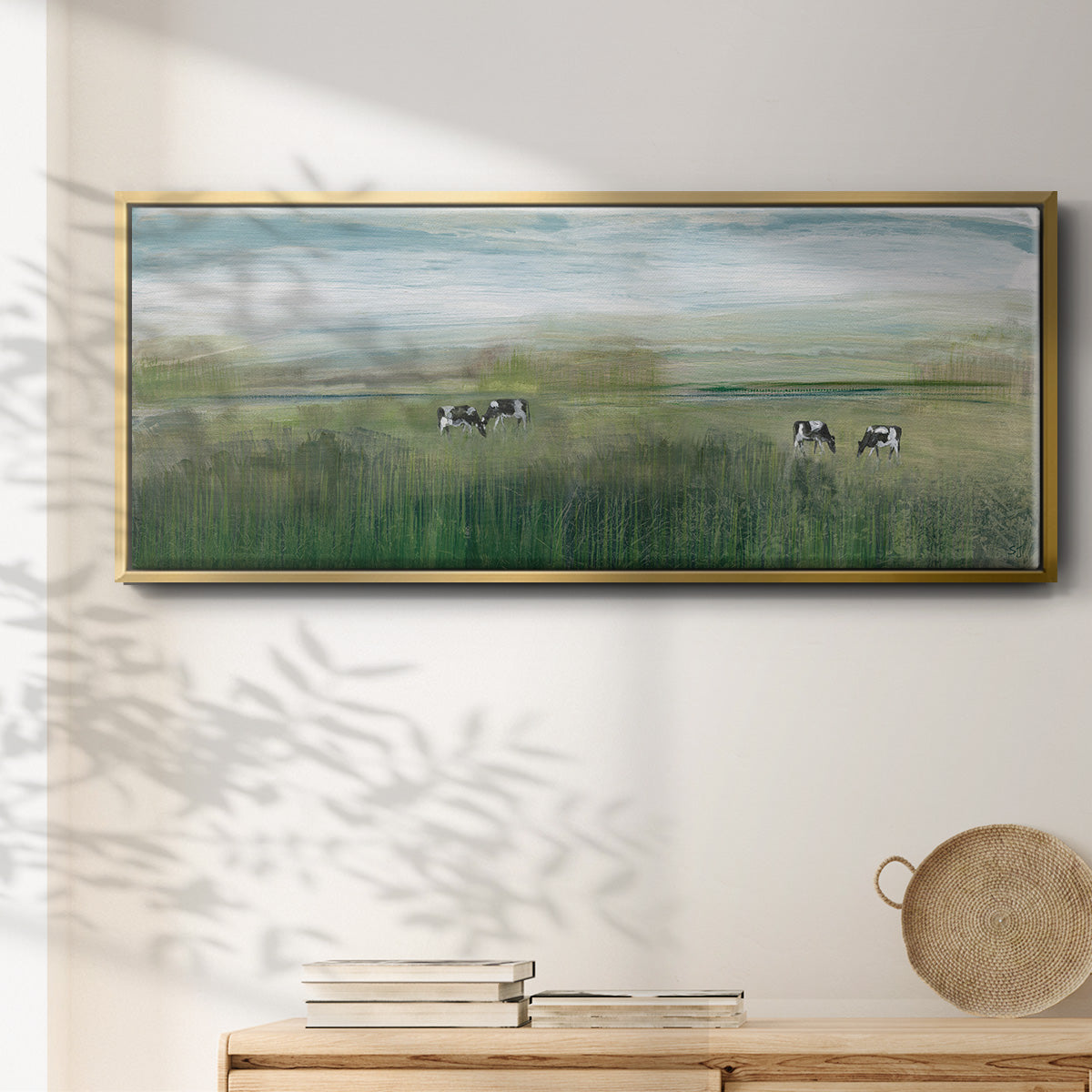Grazing In Shandelee - Floater Framed Canvas Print