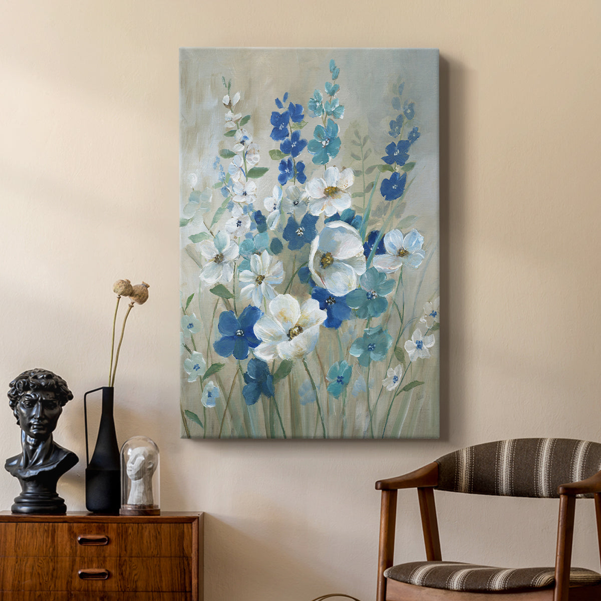 Blue Garden I - Canvas Art Print