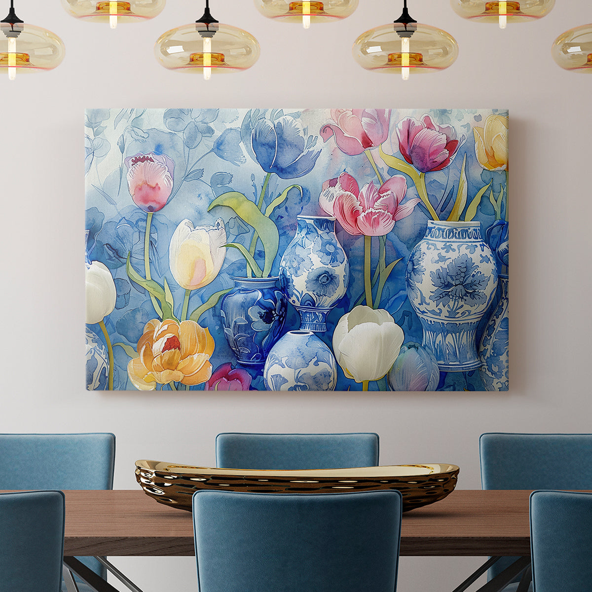 Floral Watercolor VII - Canvas Art Print