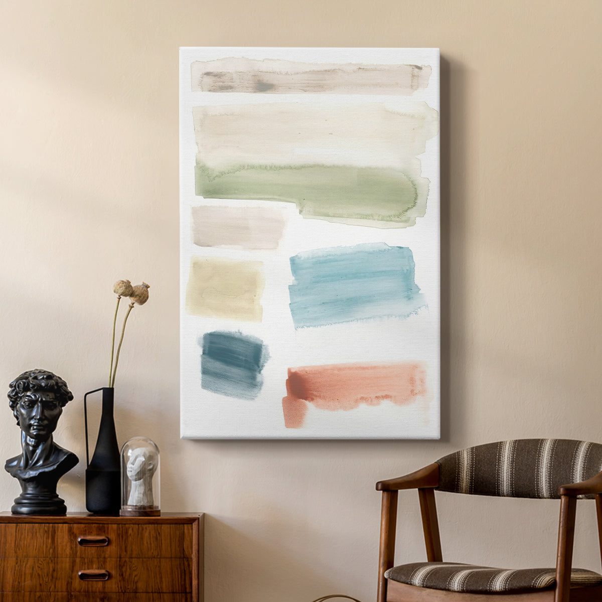 Watercolor Swatches I - Canvas Art Print