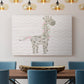 Floral Giraffe - Canvas Art Print