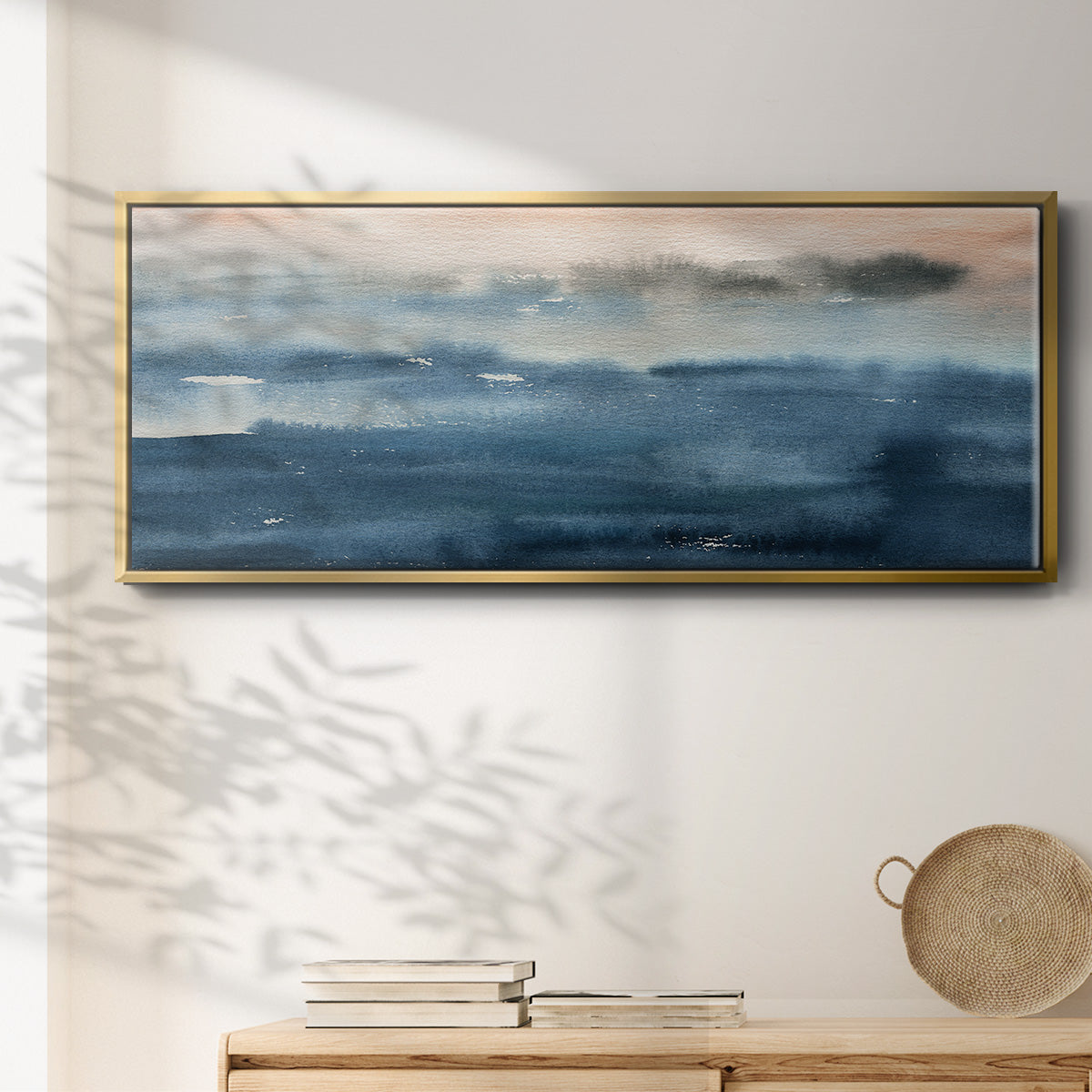 Lake Sunrise - Floater Framed Canvas Print