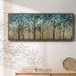 Sunlit Birch Grove - Floater Framed Canvas Print