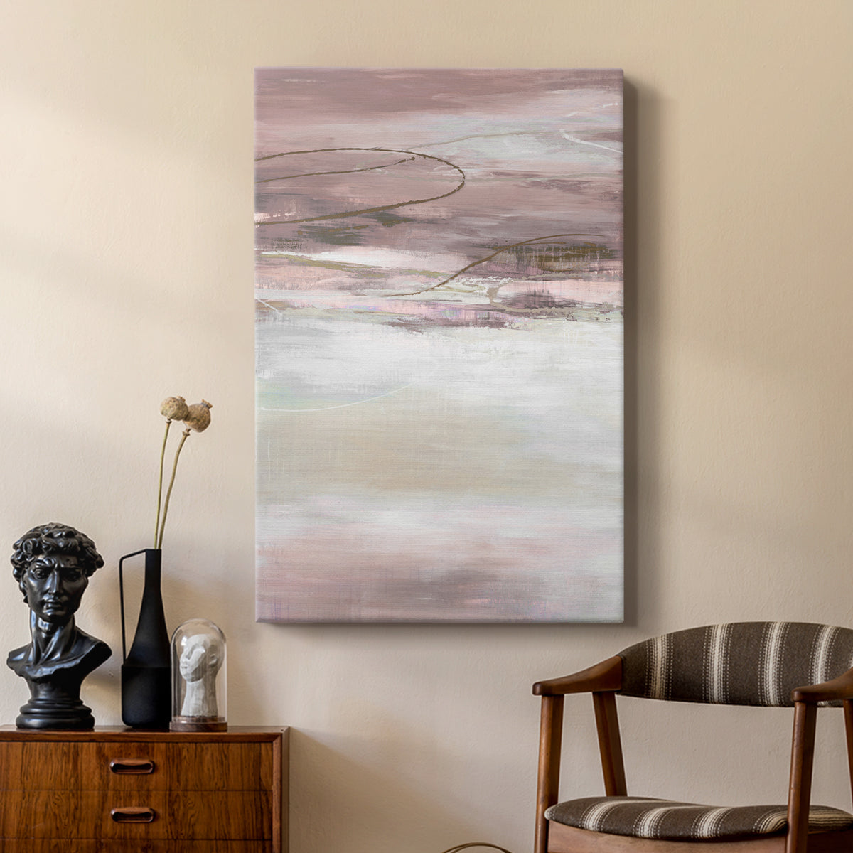 Geo Cache in Pale - Canvas Art Print