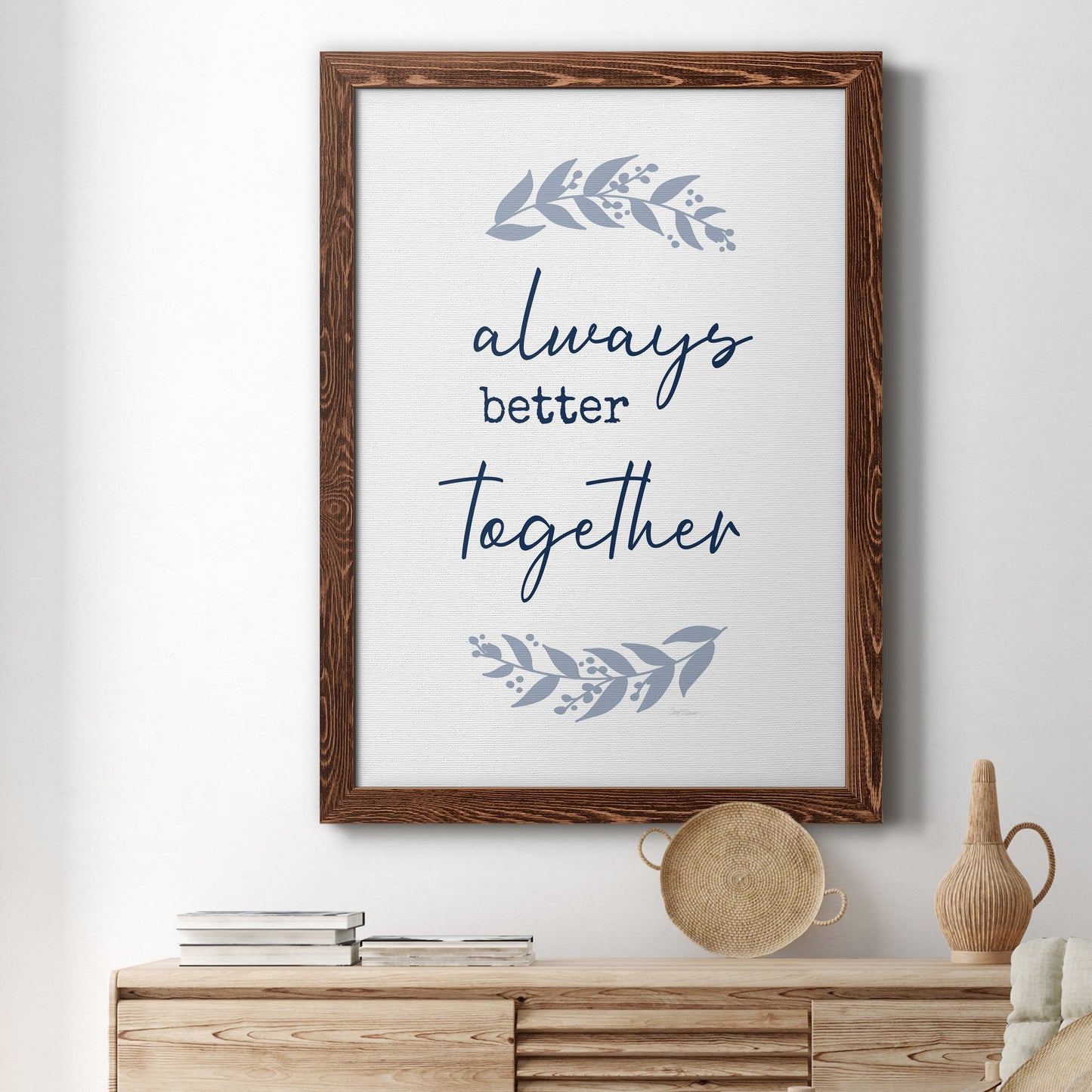 Always Together - Premium Canvas Framed in Barnwood - Ready to Hang