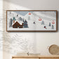 Ski Slope Collection D - Floater Framed Canvas Print