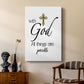 All Things Possible Gold - Canvas Art Print