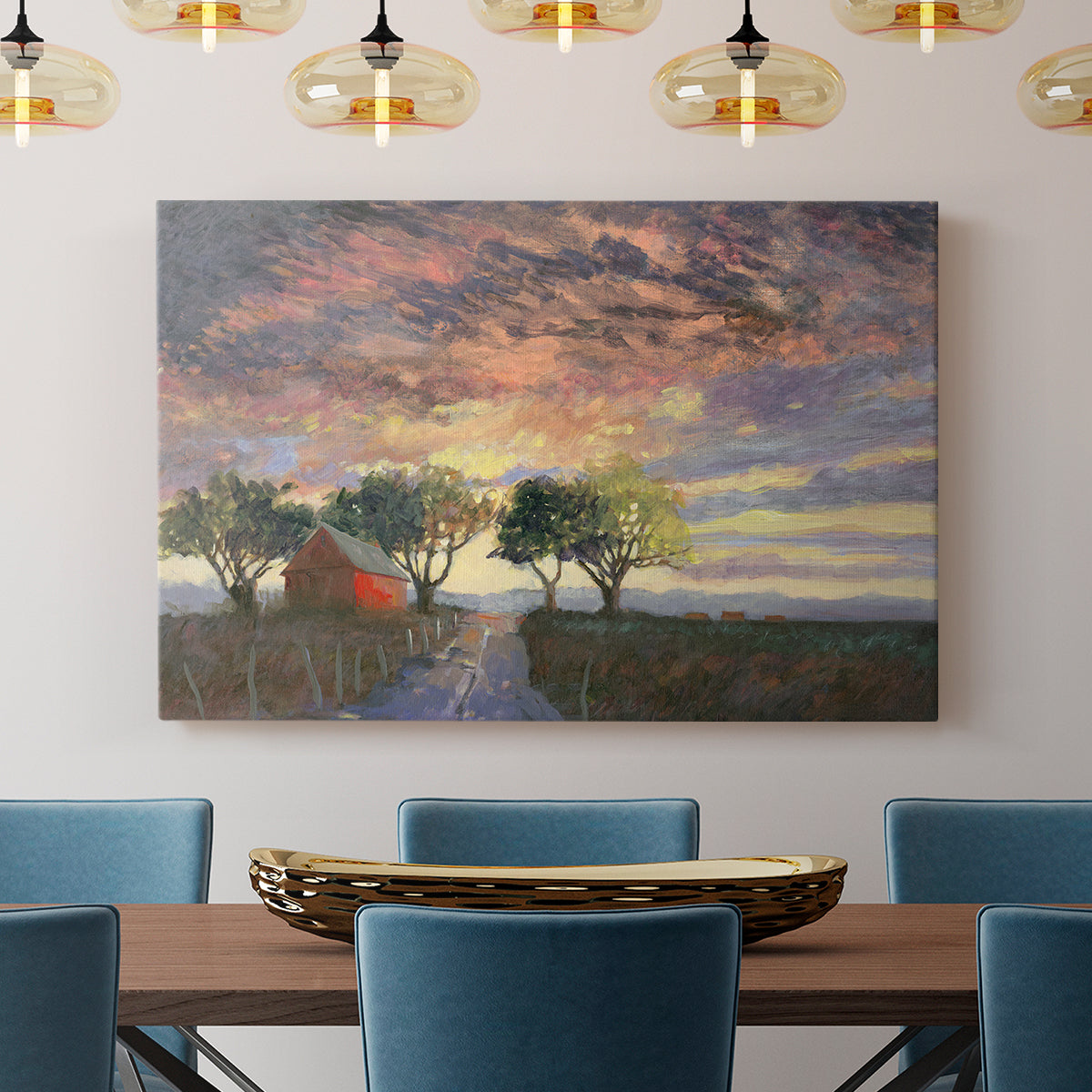 Fire in the Sky - Canvas Art Print