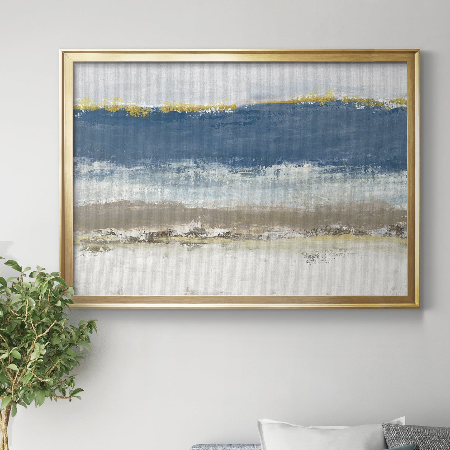 Blue Skies - Modern Framed Canvas Print