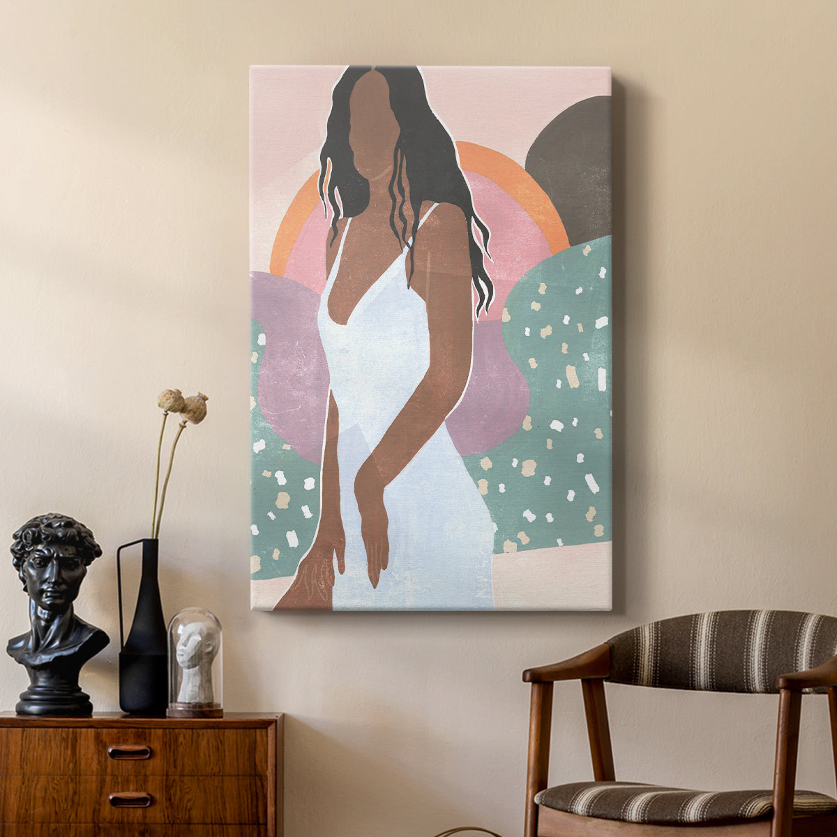 Curly Lady I - Canvas Art Print