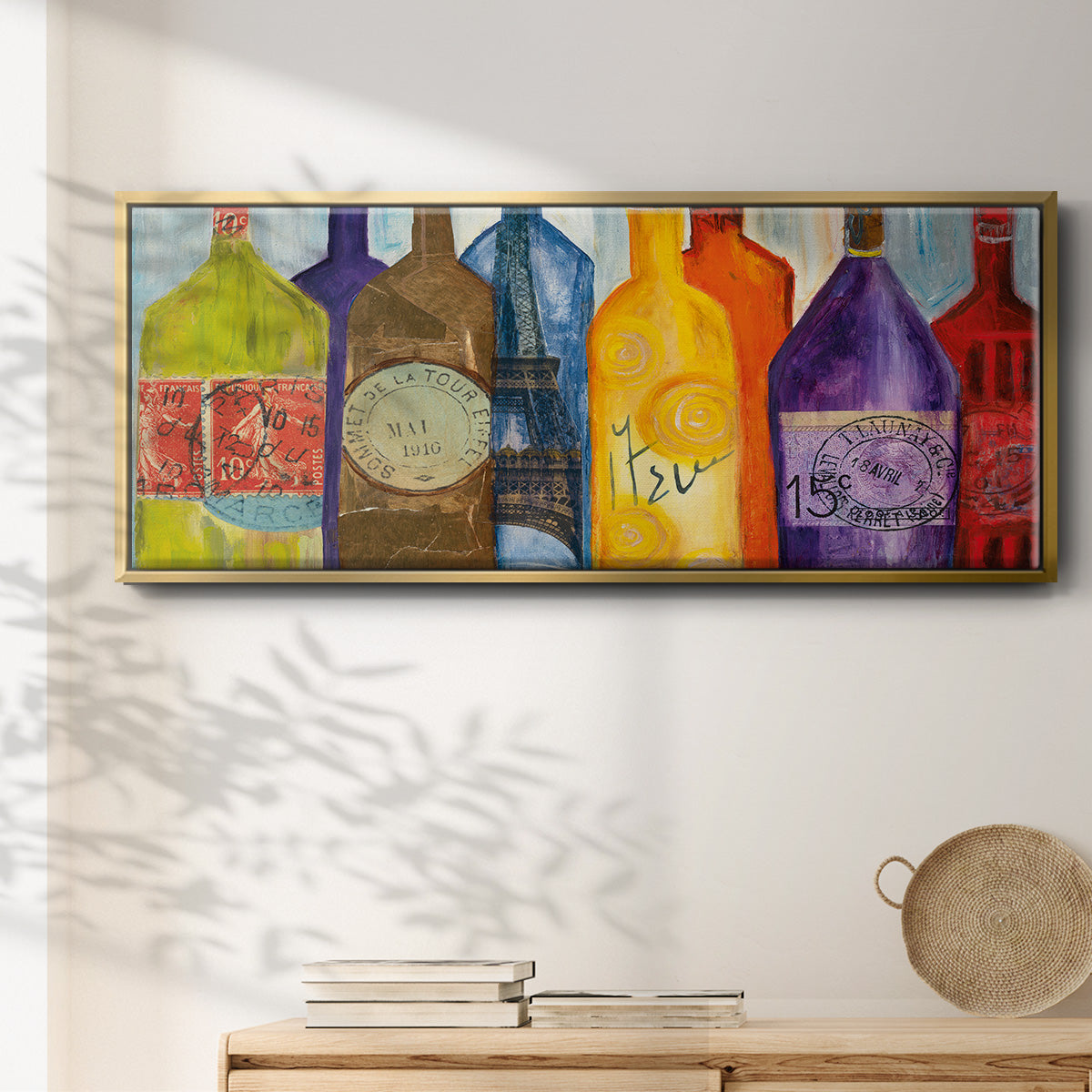Vive La Bourgogne - Floater Framed Canvas Print