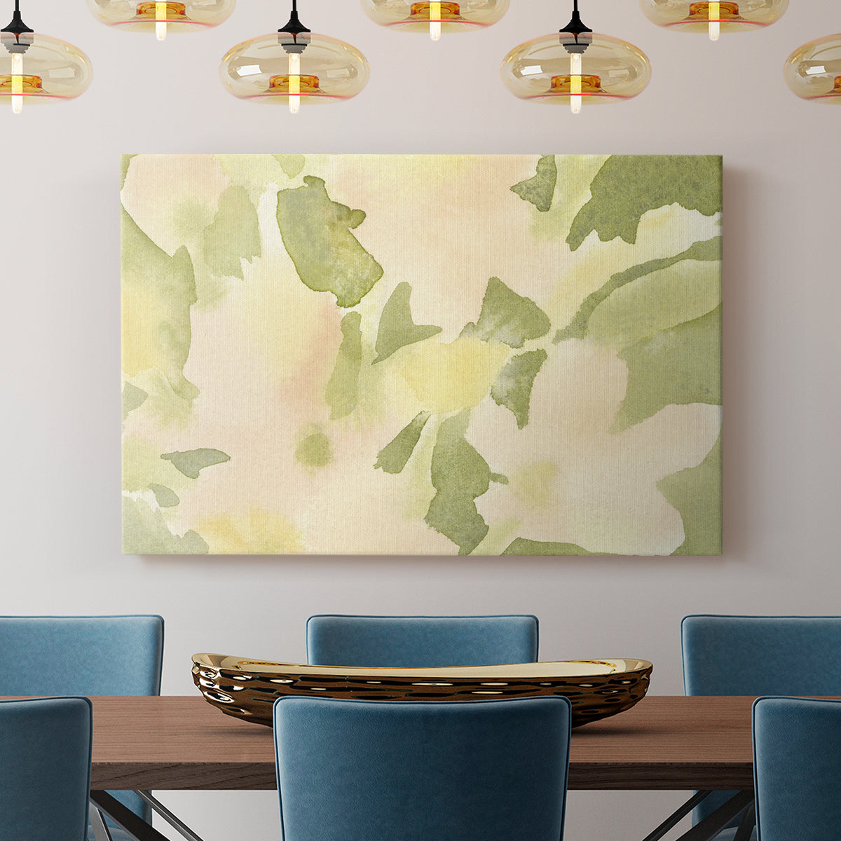 Verdant Floral Abstract I - Canvas Art Print