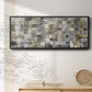 99 Names of Allah  Opal, Gold & Silver - Floater Framed Canvas Print