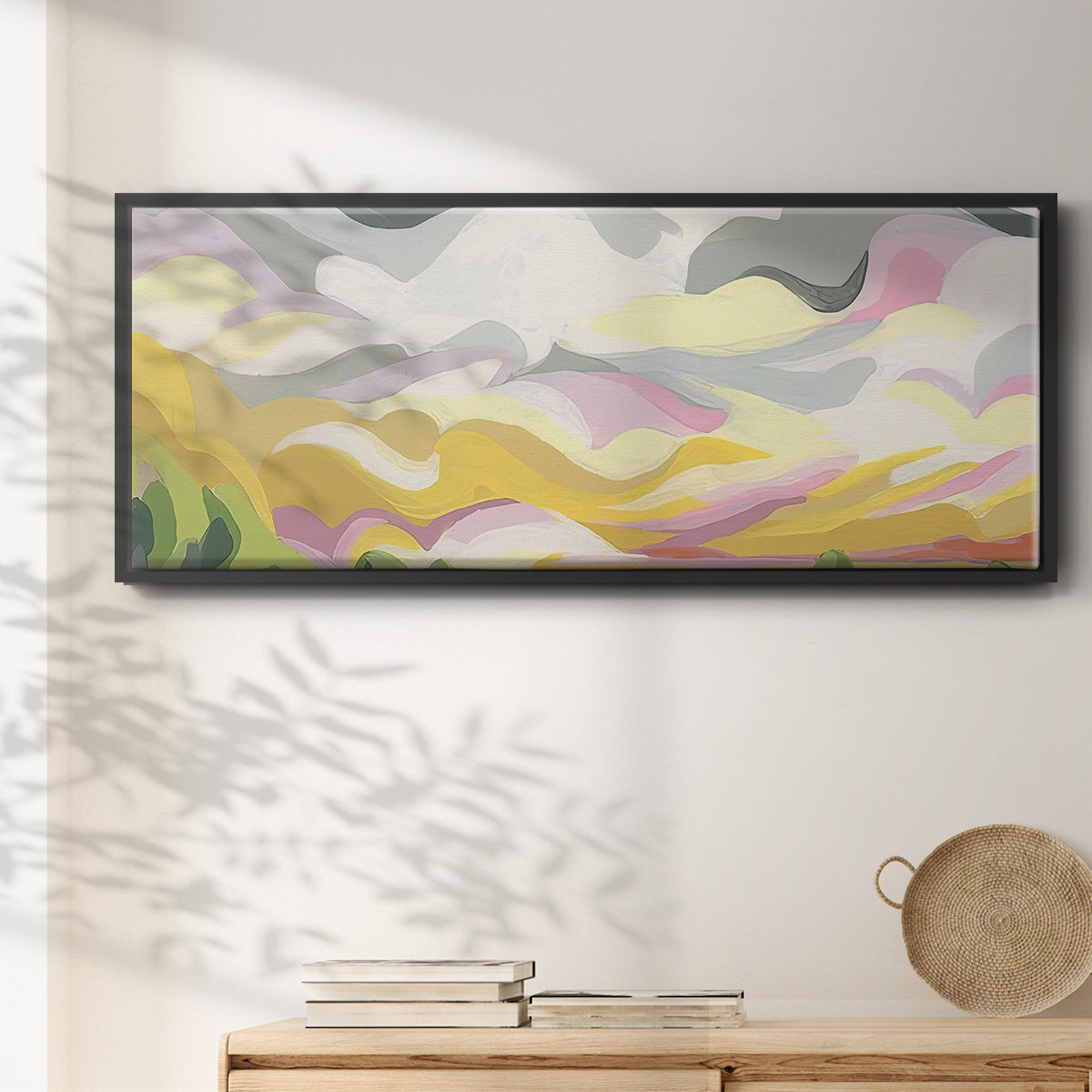 Valley Swirl I - Floater Framed Canvas Print