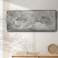 Soft Peony Lace - Floater Framed Canvas Print