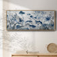 Inky Indigo - Floater Framed Canvas Print