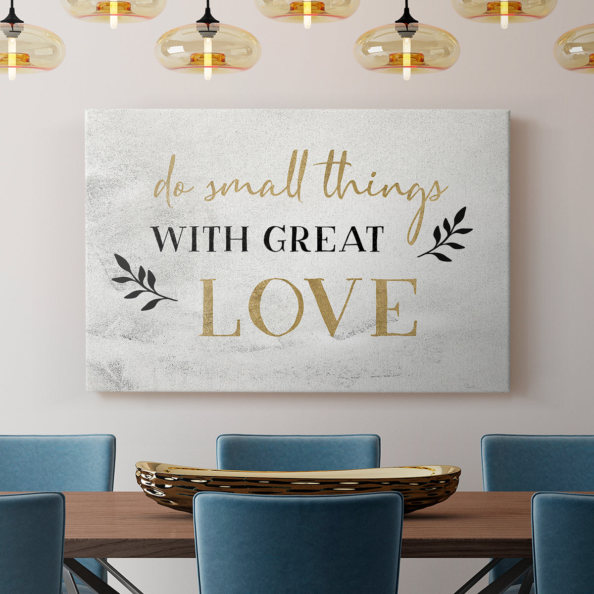 Small Things Gold - Canvas Art Print