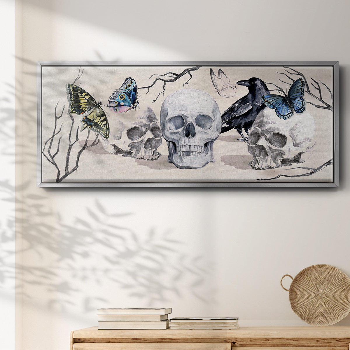 Nevermore Collection D - Floater Framed Canvas Print